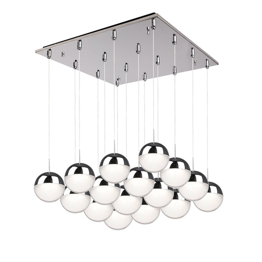 Kuzco Pluto chrome multi-pendant MP402801CH-16