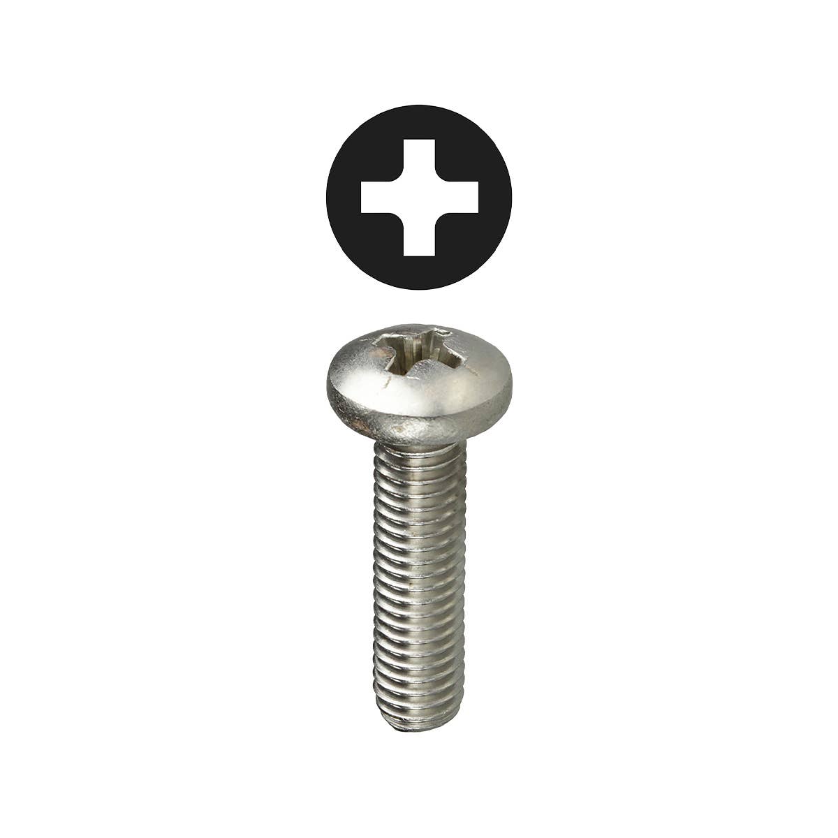 Dottie PMS6322 Dottie #6-32 x 2 in Stainless Steel Phillips Pan Head Machine Screw PMS6322