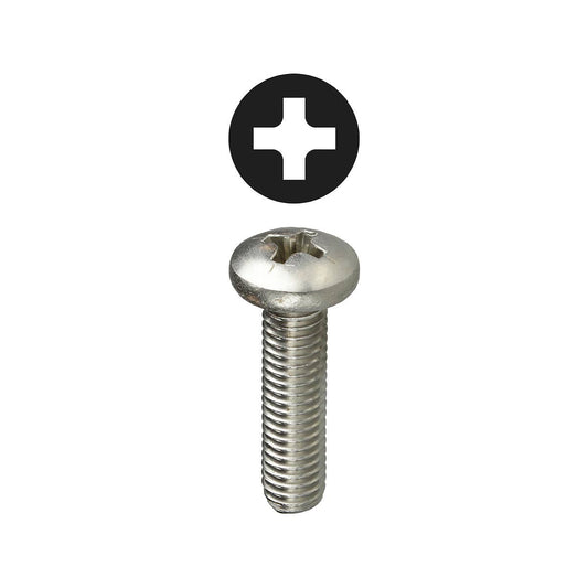 Dottie PMS63238 Dottie #6-32 x 3/8 in Stainless Steel Phillips Pan Head Machine Screw PMS63238