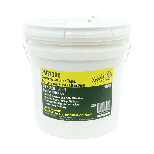 Dottie PMT1300 Dottie 5/8 in x 1300 ft 3-in-1 Pull Line Measuring Tape PMT1300