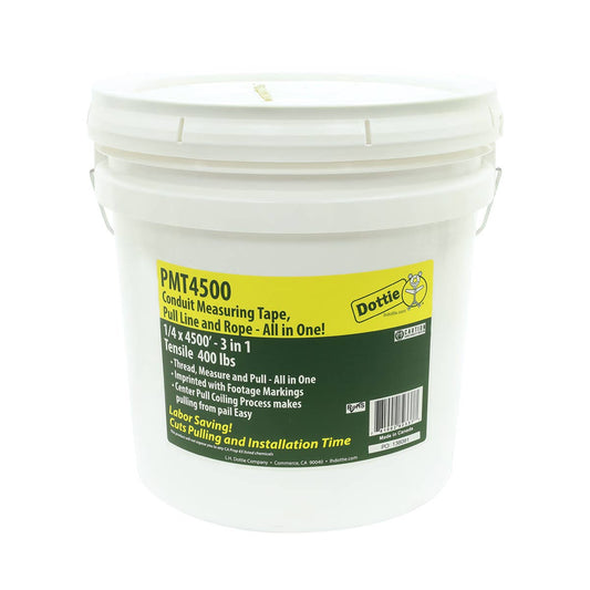 Dottie PMT4500 Dottie 1/4 in x 4500 ft 3-in-1 Pull Line Measuring Tape PMT4500