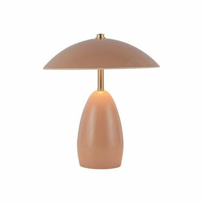 Alora Mood Poppy TL437409PEC 9-Inch LED Table Lamp in Peach Finish with Steel Shade