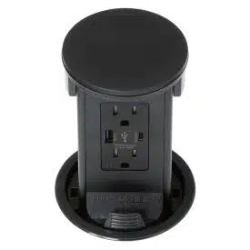 Lew Electric PUR15ACQD-RBK Black Kitchen Countertop Box