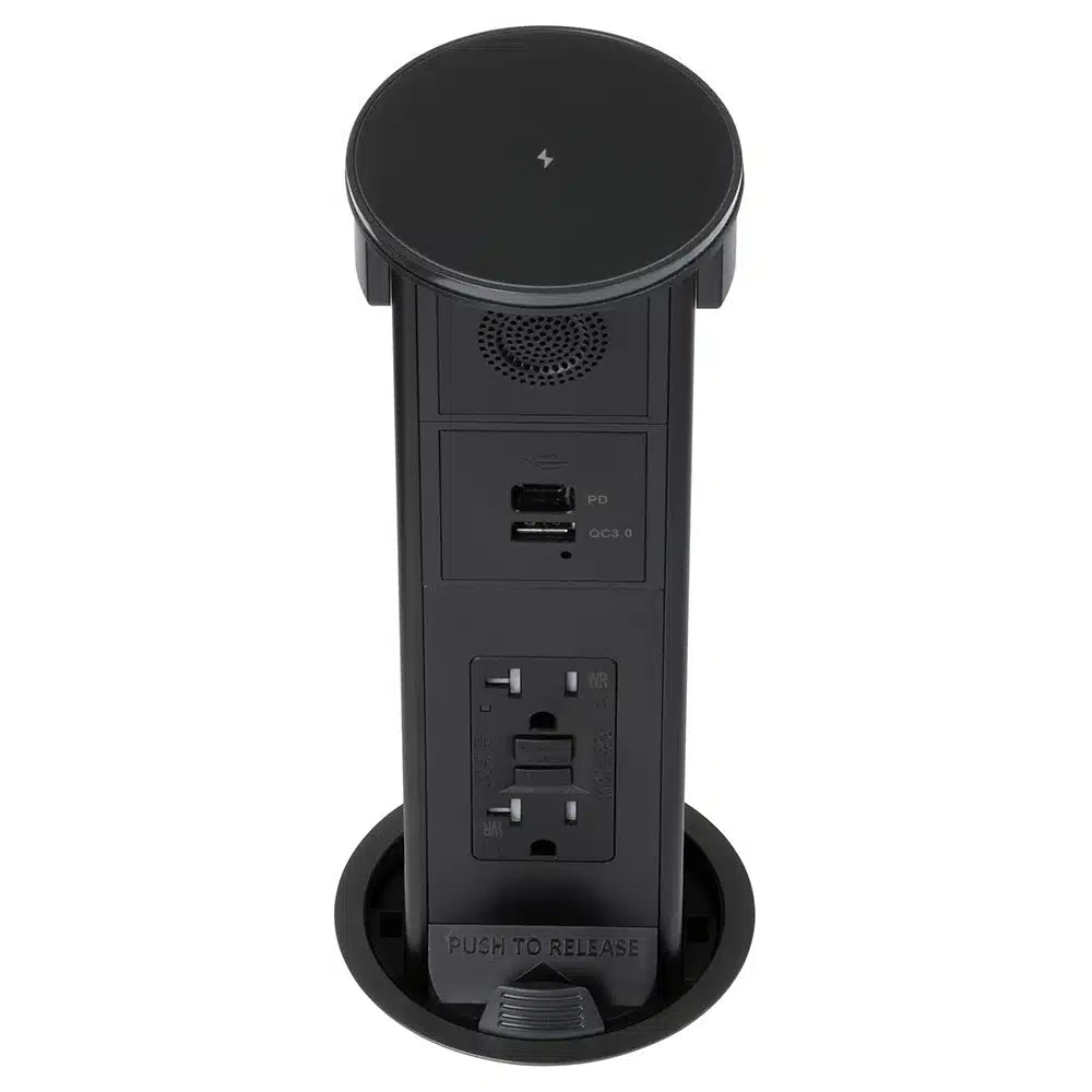 Lew Electric PUR20GACBTQD-BK Black Kitchen Countertop Box