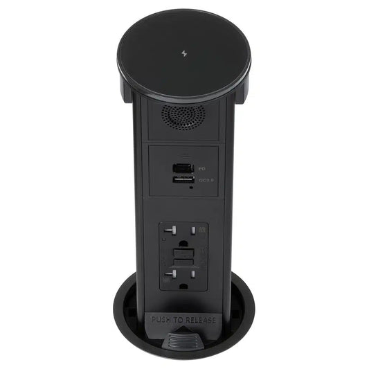 Lew Electric PUR20GACBTQD-BK Black Kitchen Countertop Box