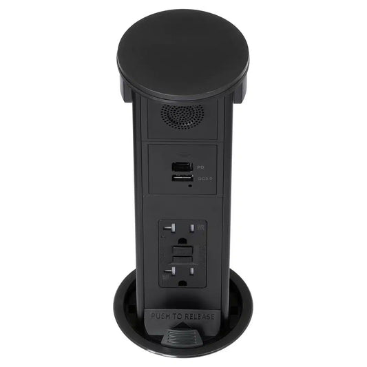 Lew Electric PUR20GACBTQD-RBK Black Kitchen Countertop Box