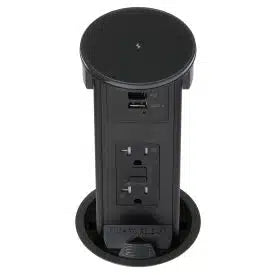 Lew Electric PUR20GACQD-BK Black Kitchen Countertop Box