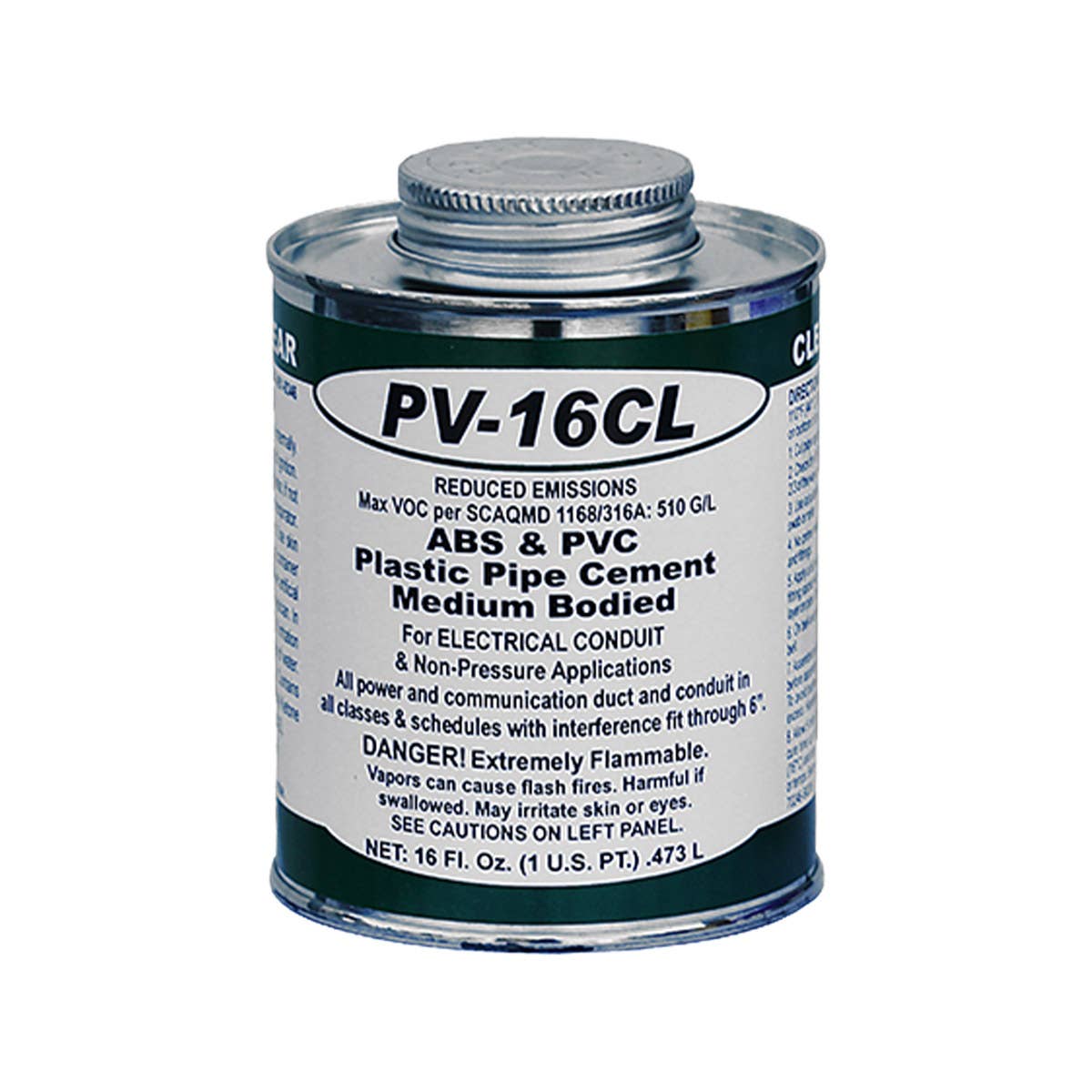 Dottie PV16CL Dottie Clear ABS & PVC Cement (Pint) PV16CL