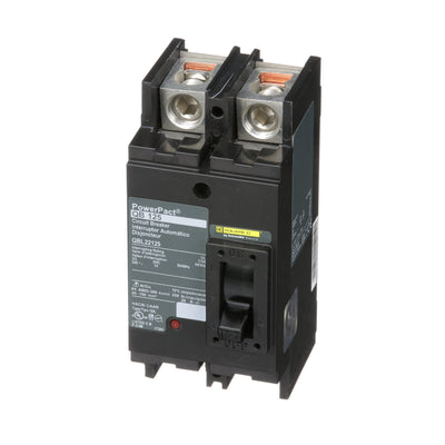 Square D 125A 240V 2-Pole PowerPact Q Molded Case Circuit Breaker Thermal Magnetic Trip