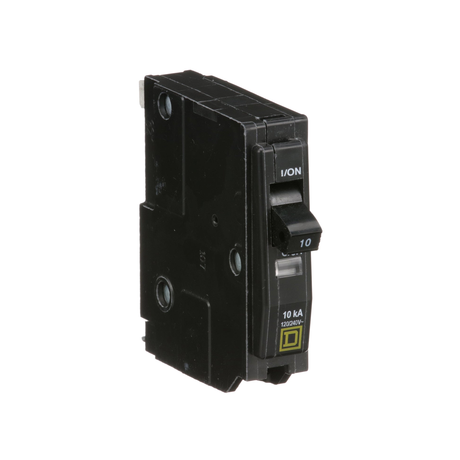 Square D 10 Amp 1 Pole 120/240 VAC Circuit Breaker QO Series 10kA Interrupt