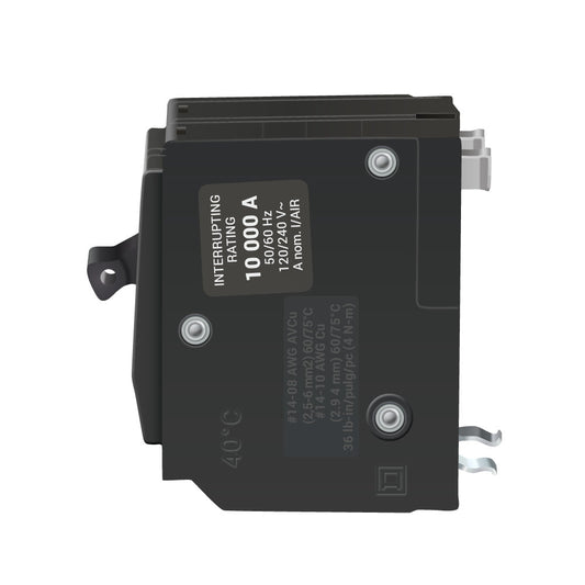 Square D 30 Amp 2 Pole 120/240VAC Circuit Breaker QO Series Plug-In 10kA Interrupt Rating