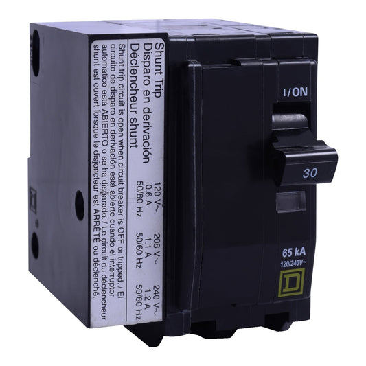 Square D 30 Amp 2 Pole 120/240V Thermal Magnetic Circuit Breaker Plug-In