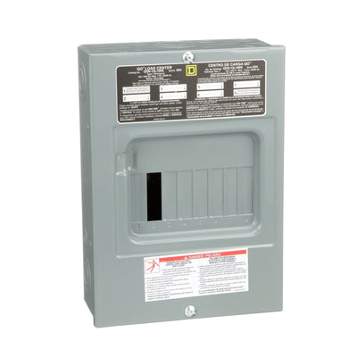Square D 100A 120/240V 1-Phase 6-Space 12-Circuit Load Center NEMA 1