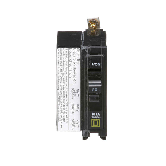 Square D 20A 120/240V 1 Pole Bolt-On Circuit Breaker QOB Series