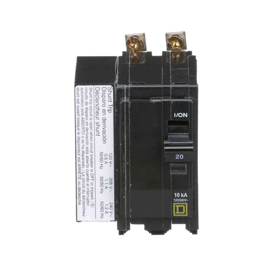 Square D 20 Amp 120/240V 2 Pole Bolt-On Circuit Breaker QO Series
