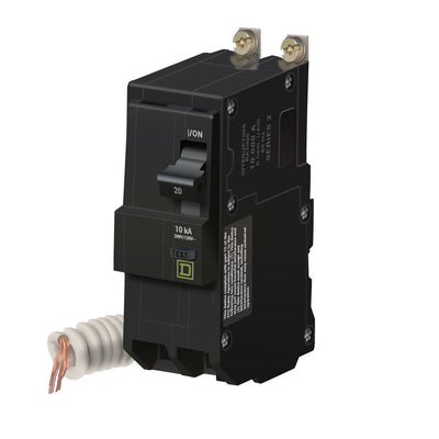 Square D 20 Amp 120/240V 2 Pole Bolt-On Ground Fault Circuit Breaker