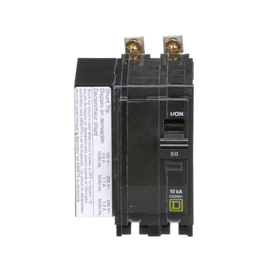 Square D 50 Amp 2 Pole 120/240V Bolt-On Circuit Breaker with Shunt Trip