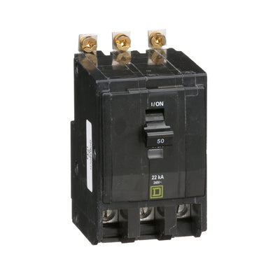 Square D 50 Amp 120/240V 3 Pole Bolt-On Circuit Breaker 22kA Interrupt Rating