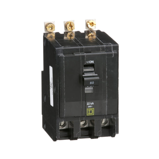 Square D 60 Amp 120/240V 3 Pole Bolt-On Circuit Breaker, 22kA Interrupt Rating