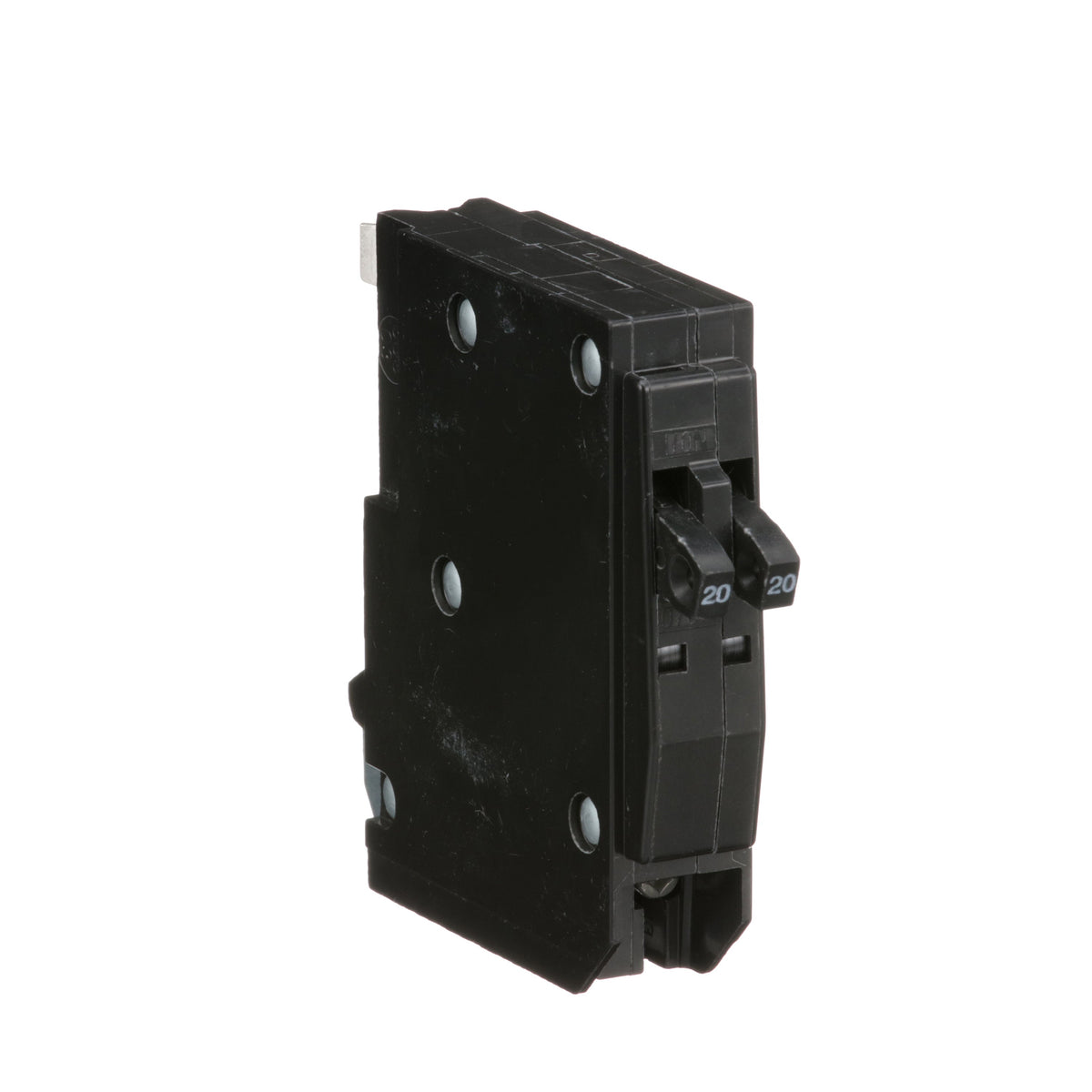Square D 20A 120/240V 1-Pole Tandem Circuit Breaker Plug-On Mount 10kA Interrupt Rating
