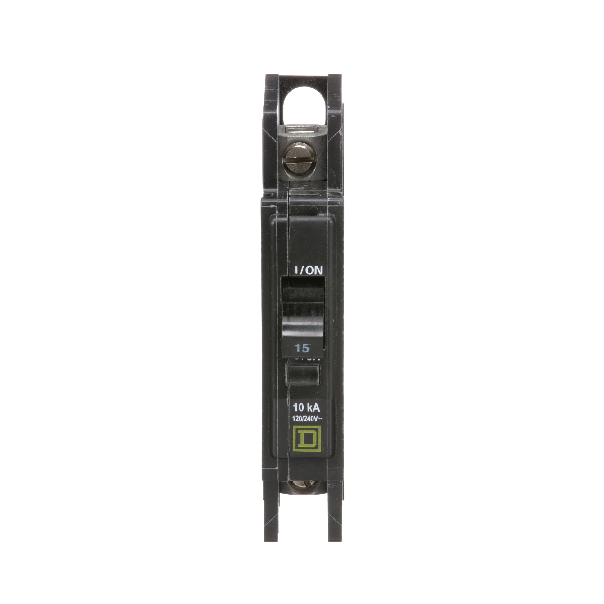 Square D 15 Amp 1 Pole 120/240VAC Thermal Magnetic Circuit Breaker QOU Frame
