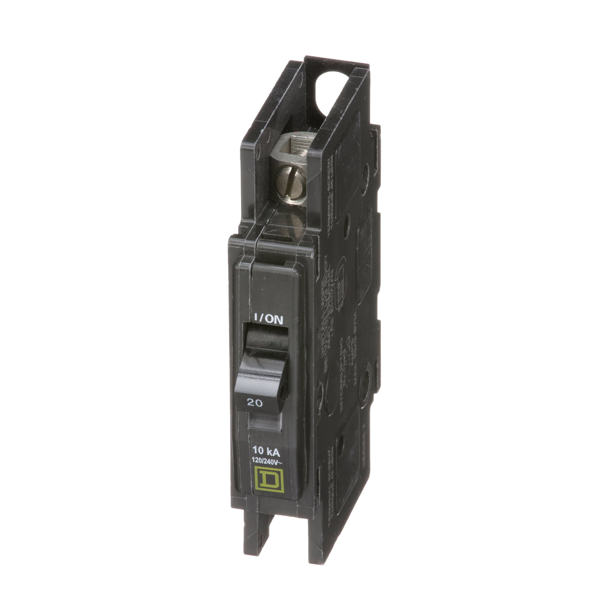 Square D 20 Amp 1 Pole 120/240V Miniature Circuit Breaker Unit Mount 10kA Interrupt Rating