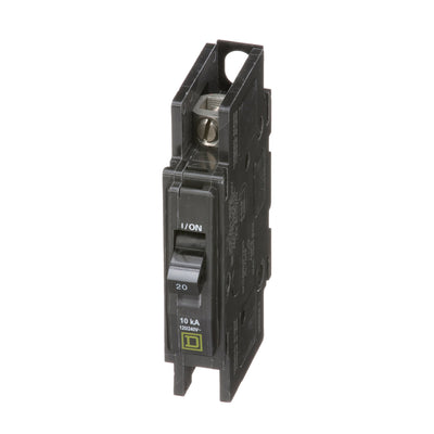 Square D 20 Amp 1 Pole 120/240V Miniature Circuit Breaker Unit Mount 10kA Interrupt Rating