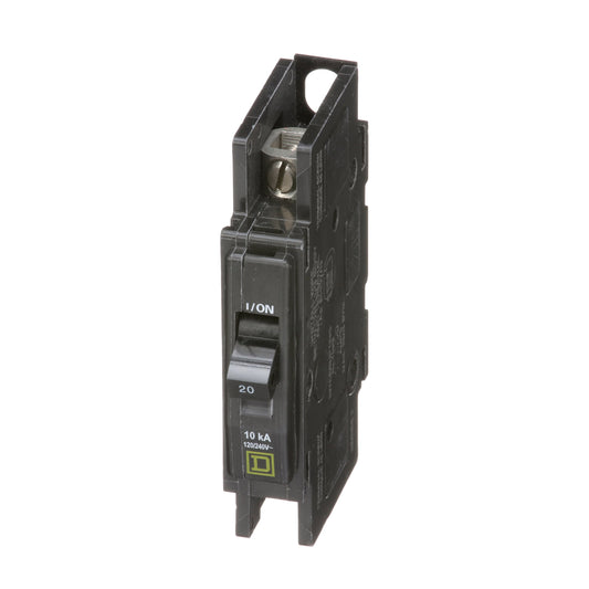 Square D 20 Amp 1 Pole 120/240V Miniature Circuit Breaker Unit Mount 10kA Interrupt Rating