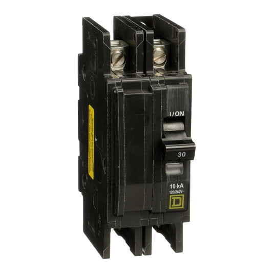 Square D 30 Amp 120/240V 2 Pole Thermal Magnetic Circuit Breaker QOU Series