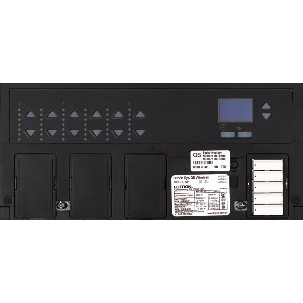 Lutron GRAFIK keypad faceplate in No Faceplates