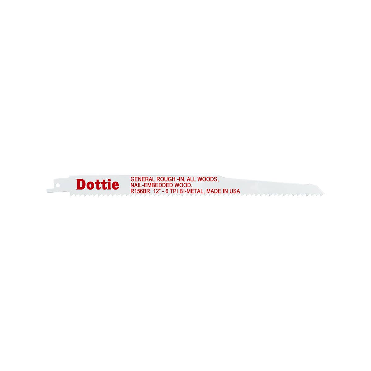 Dottie R156BR Dottie 3/4 in x 12 in Bi-Metal Reciproblade R156BR