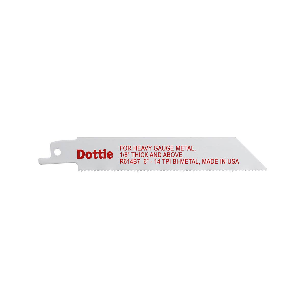 Dottie R614B7 Dottie 3/4 in x 6 in Bi-Metal Reciproblade R614B7