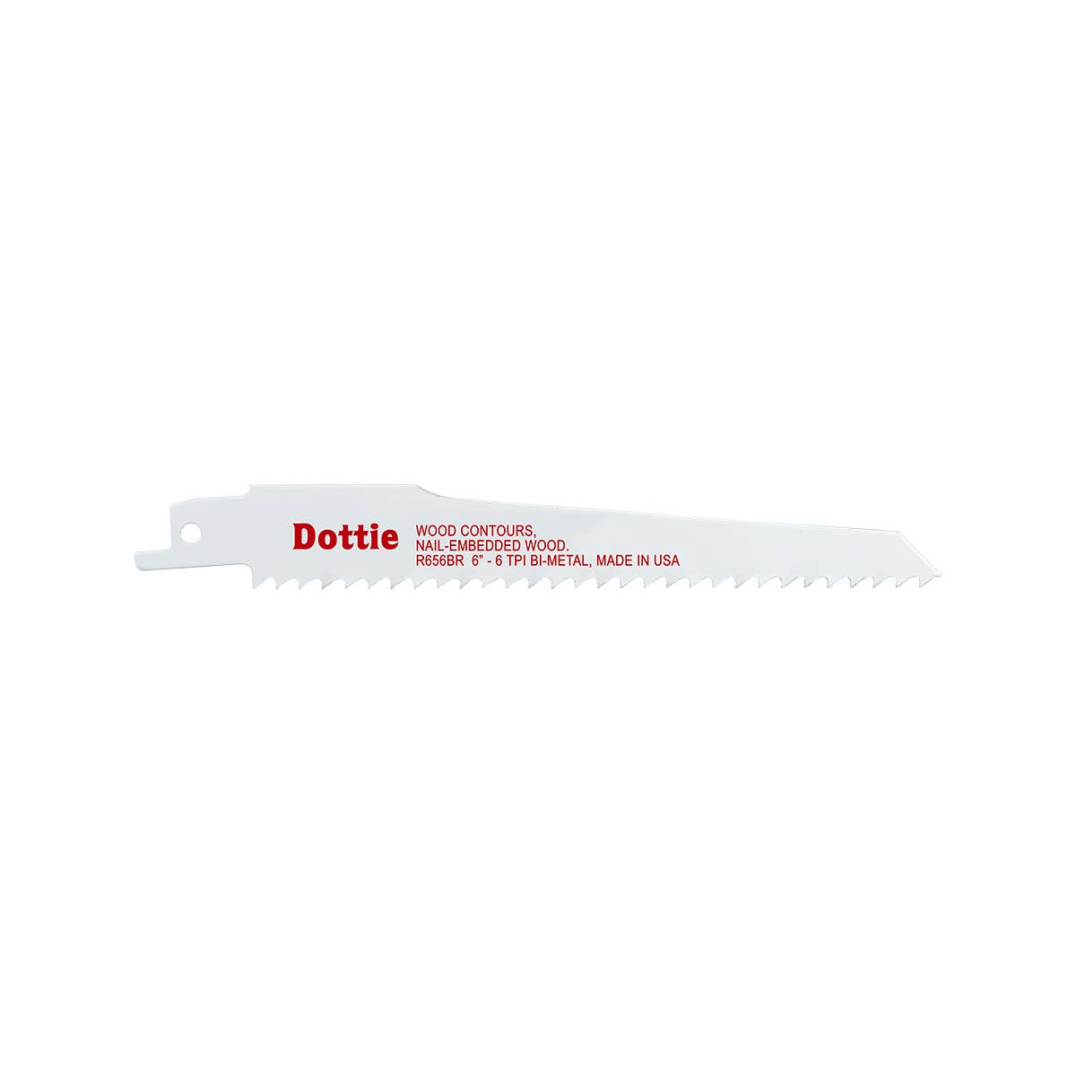 Dottie R656BR Dottie 3/4 in x 6 in Bi-Metal Reciproblade R656BR