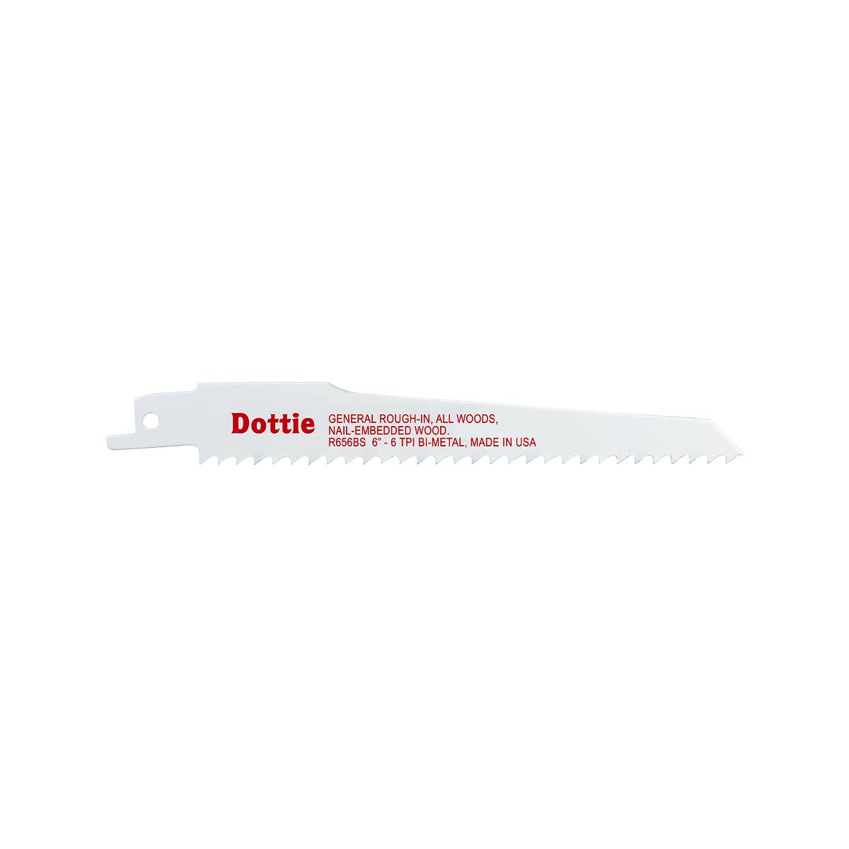Dottie R656BS Dottie 3/4 in x 6 in Bi-Metal Reciproblade R656BS