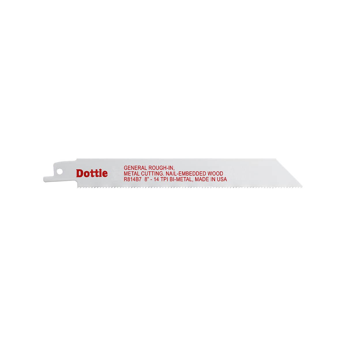 Dottie R814B7 Dottie 3/4 in x 8 in Bi-Metal Reciproblade R814B7