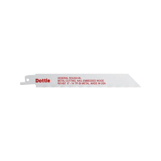 Dottie R814B7 Dottie 3/4 in x 8 in Bi-Metal Reciproblade R814B7
