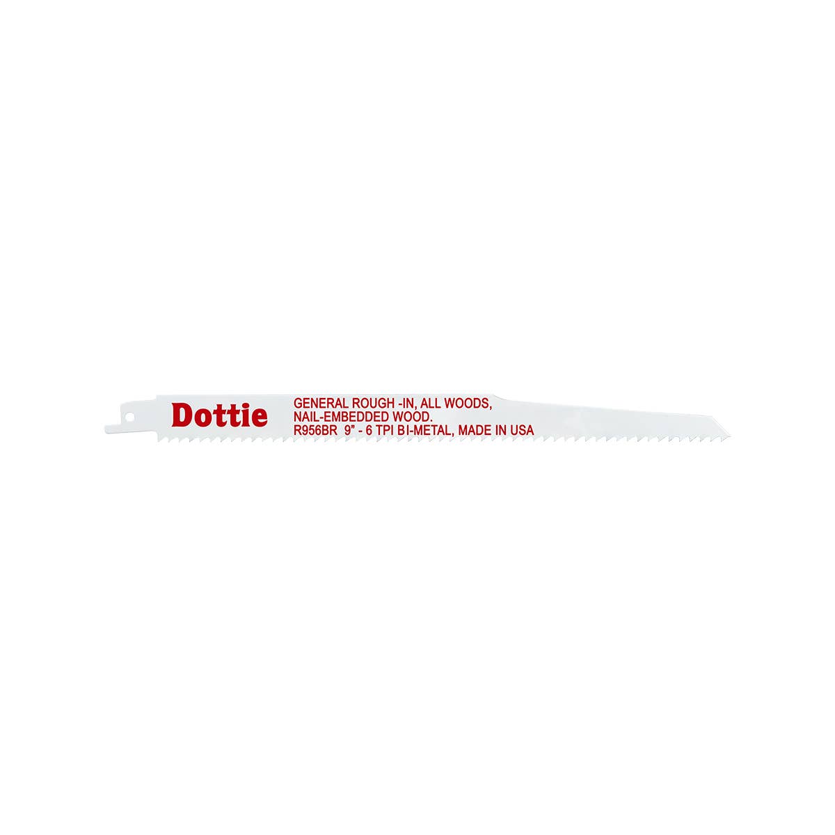 Dottie R956BR Dottie 3/4 in x 9 in Bi-Metal Reciproblade R956BR