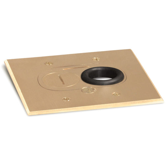 Lew Electric RCFB-1-BP Brass floor box cover