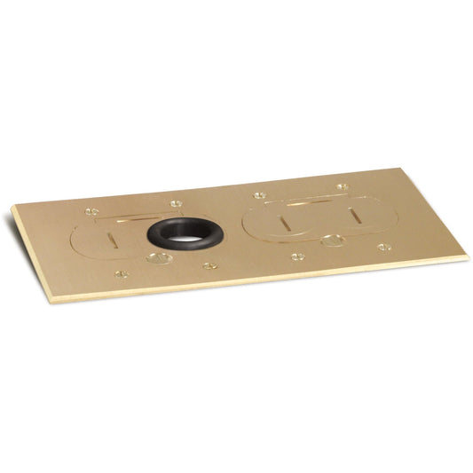 Lew Electric RCFB-2-BP Brass floor box cover