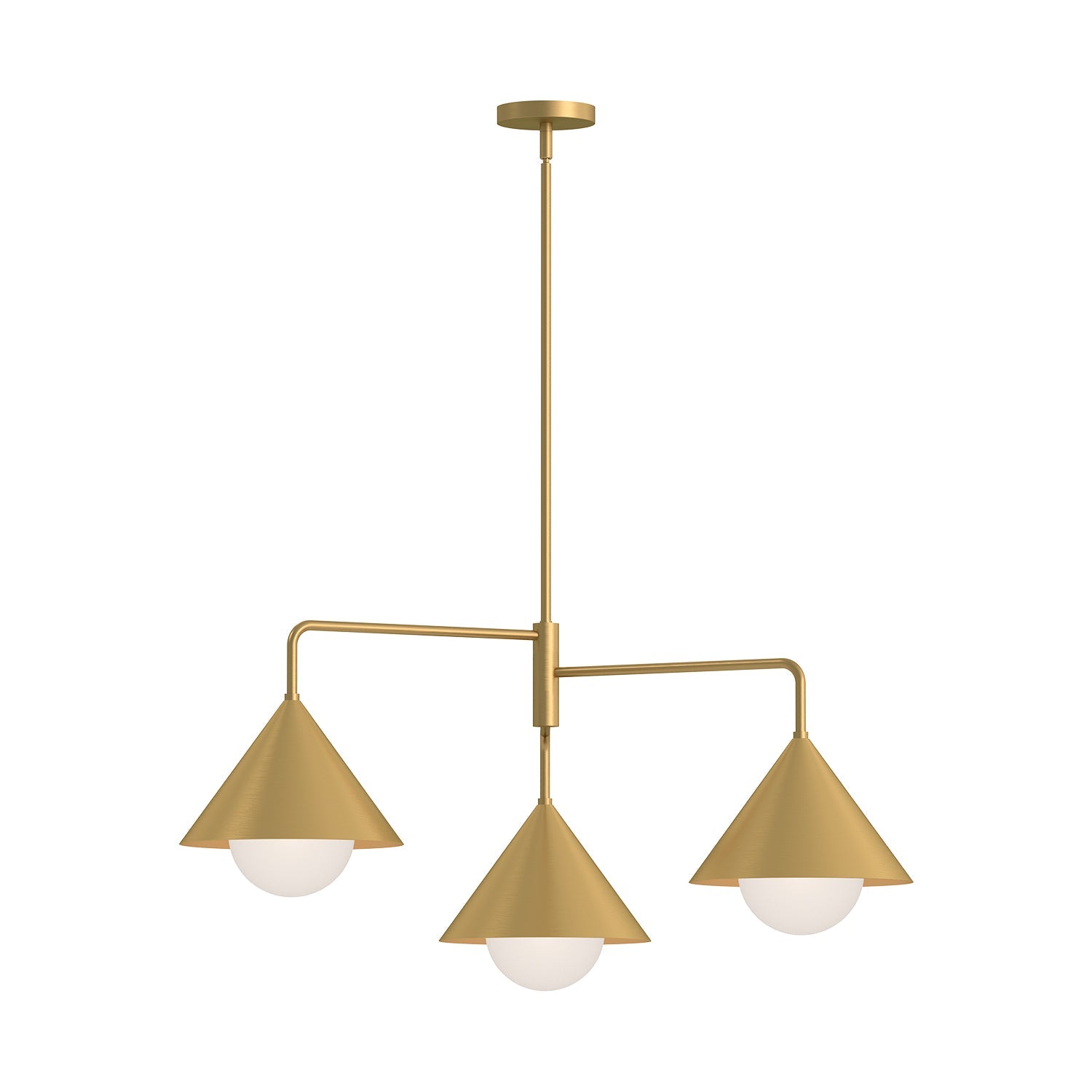 Alora Mood Remy brushed gold chandelier CH485245BGOP