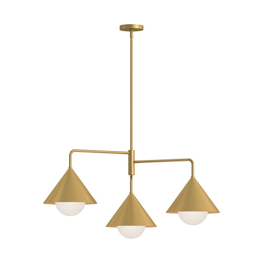 Alora Mood Remy brushed gold chandelier CH485245BGOP