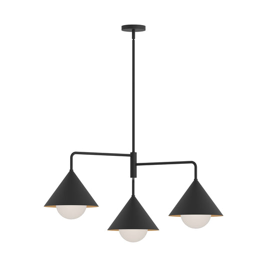 Alora Mood Remy matte black chandelier CH485245MBOP