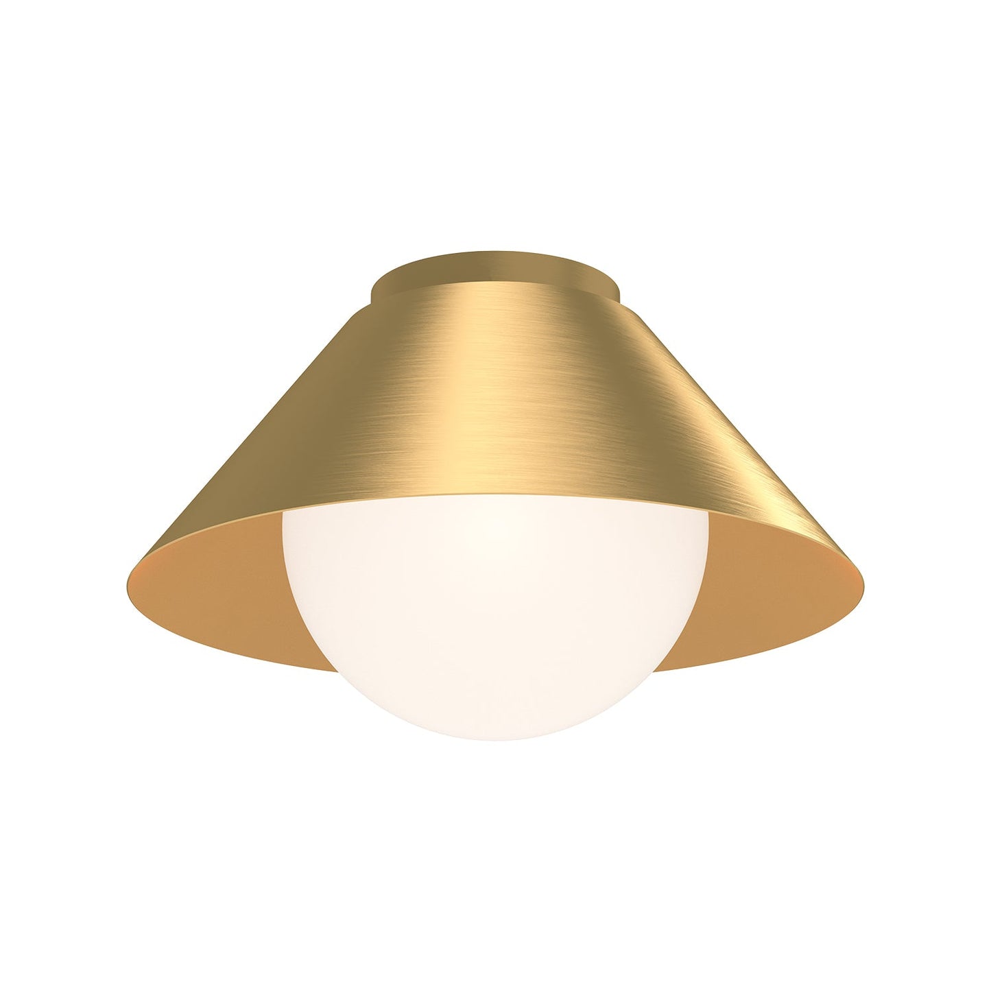 Alora Mood Remy brushed gold flush mount FM485214BGOP