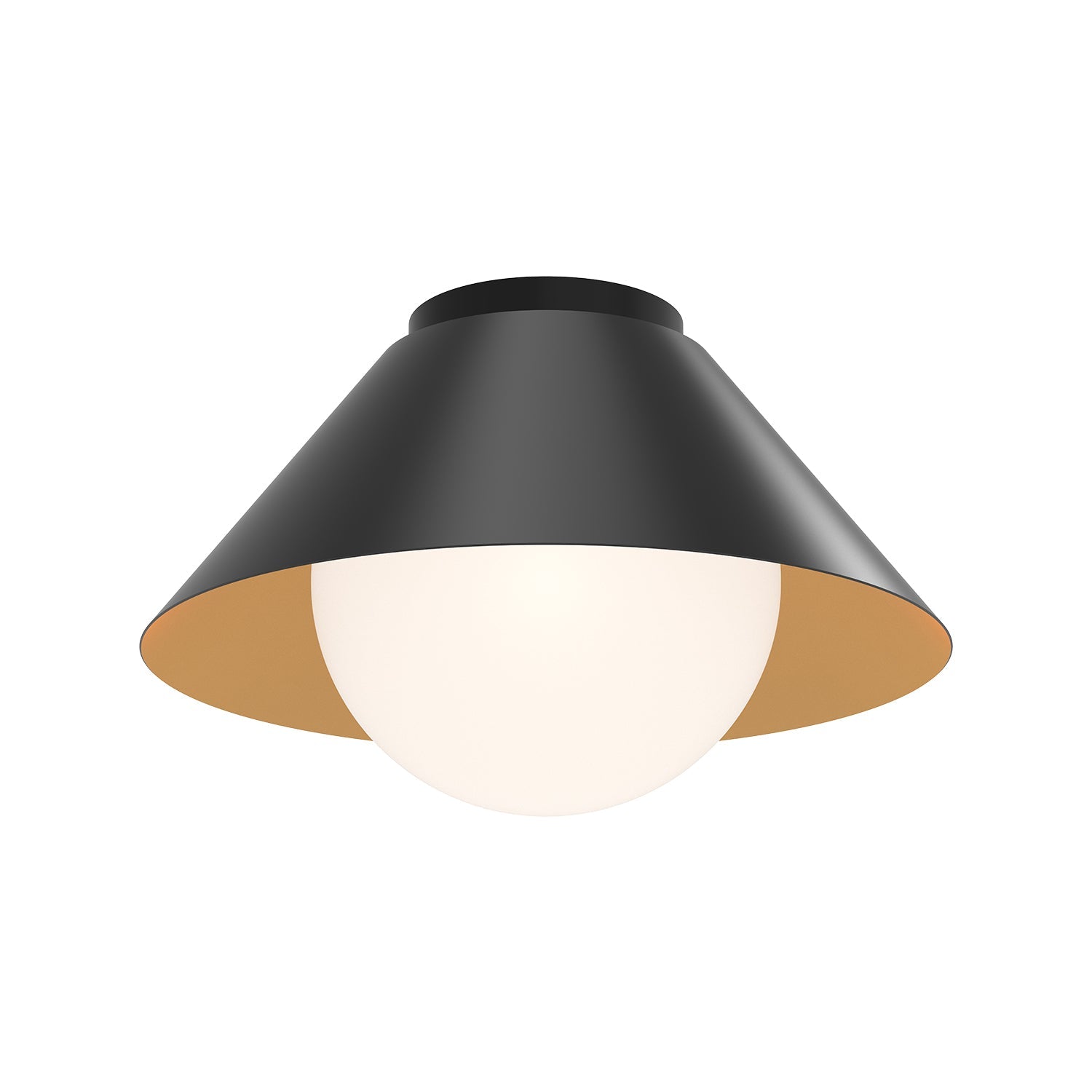 Alora Mood Remy matte black flush mount FM485214MBOP
