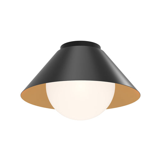 Alora Mood Remy matte black flush mount FM485214MBOP