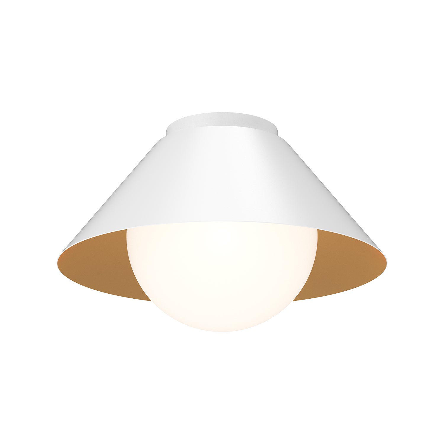 Alora Mood Remy white flush mount FM485214WHOP