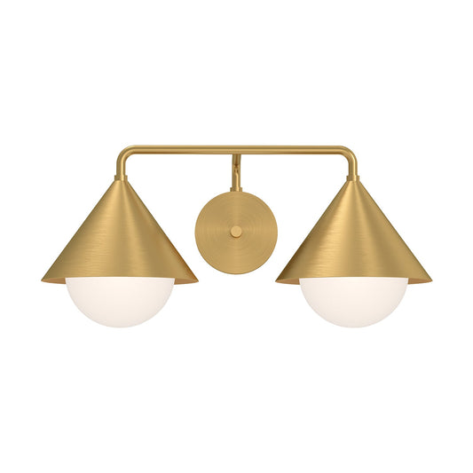 Alora Mood Remy brushed gold vanity light VL485221BGOP