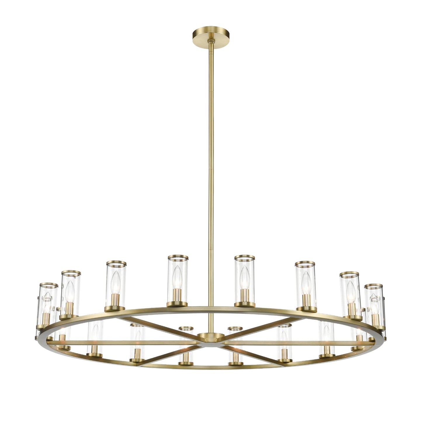 Alora Revolve clear glass chandelier CH309018NBCG