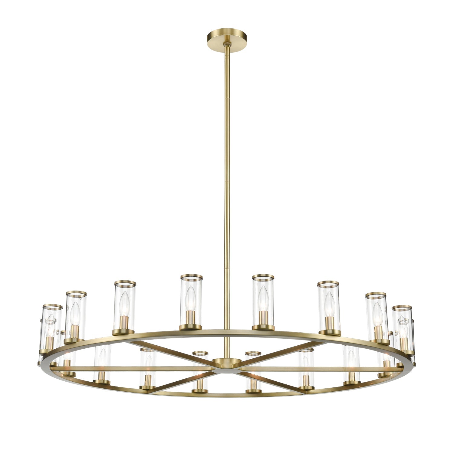 Alora Revolve clear glass chandelier CH309018NBCG