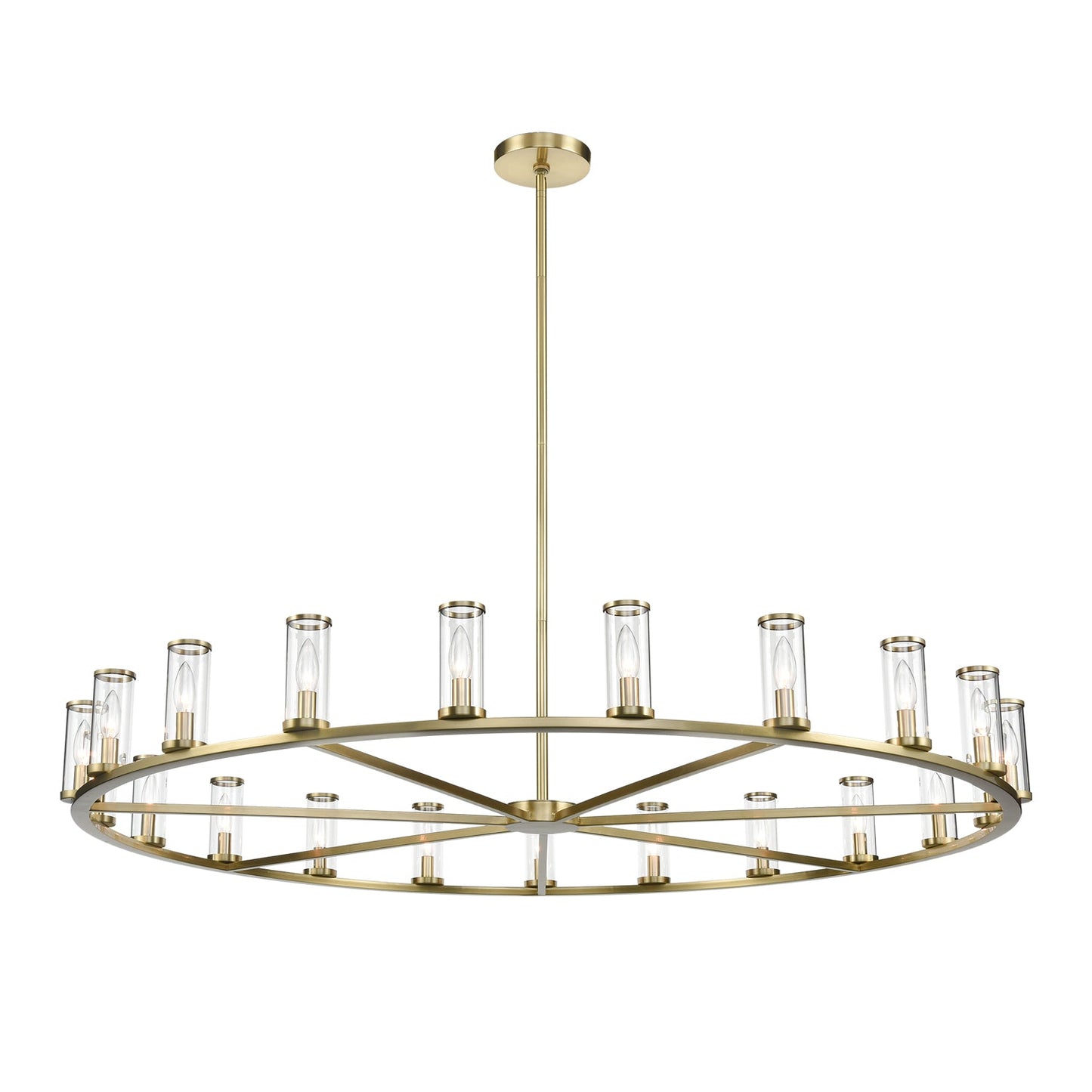 Alora Revolve clear glass chandelier CH309021NBCG